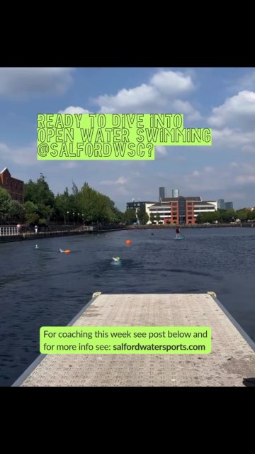 Are you ready to dive in?   Here’s what open water coaching we’ve got coming up at @salfordwsc on Sunday 28th June and Tuesday 30th June. Intro to Open Water is the place for everyone to start. We’ll work on the essential skills to help you be safe and enjoy the open water. Event preparation workshop Helping you get ready for events in July. A chance to tune up your event strategies, swim technique and open water skills e.g. sighting, turning and drafting. 121/221s are all sold out. The Next 121/221 availability is Sunday 7th July For more info and to book see salfordwatersports.com #openwaterswimming #openwatercoaching #triathlonswimming #salfordquays #manchester